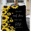 Sunflower Custom Personalized Blanket 2