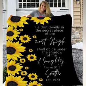 Sunflower Custom Personalized Blanket 4