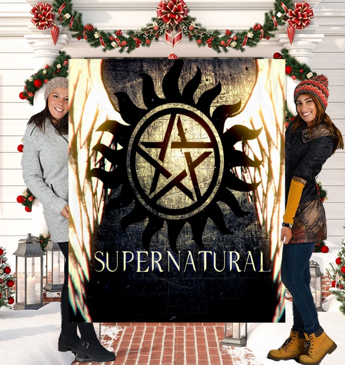 Supernatural-Dean-Winchester-Symbol-Blanket-3