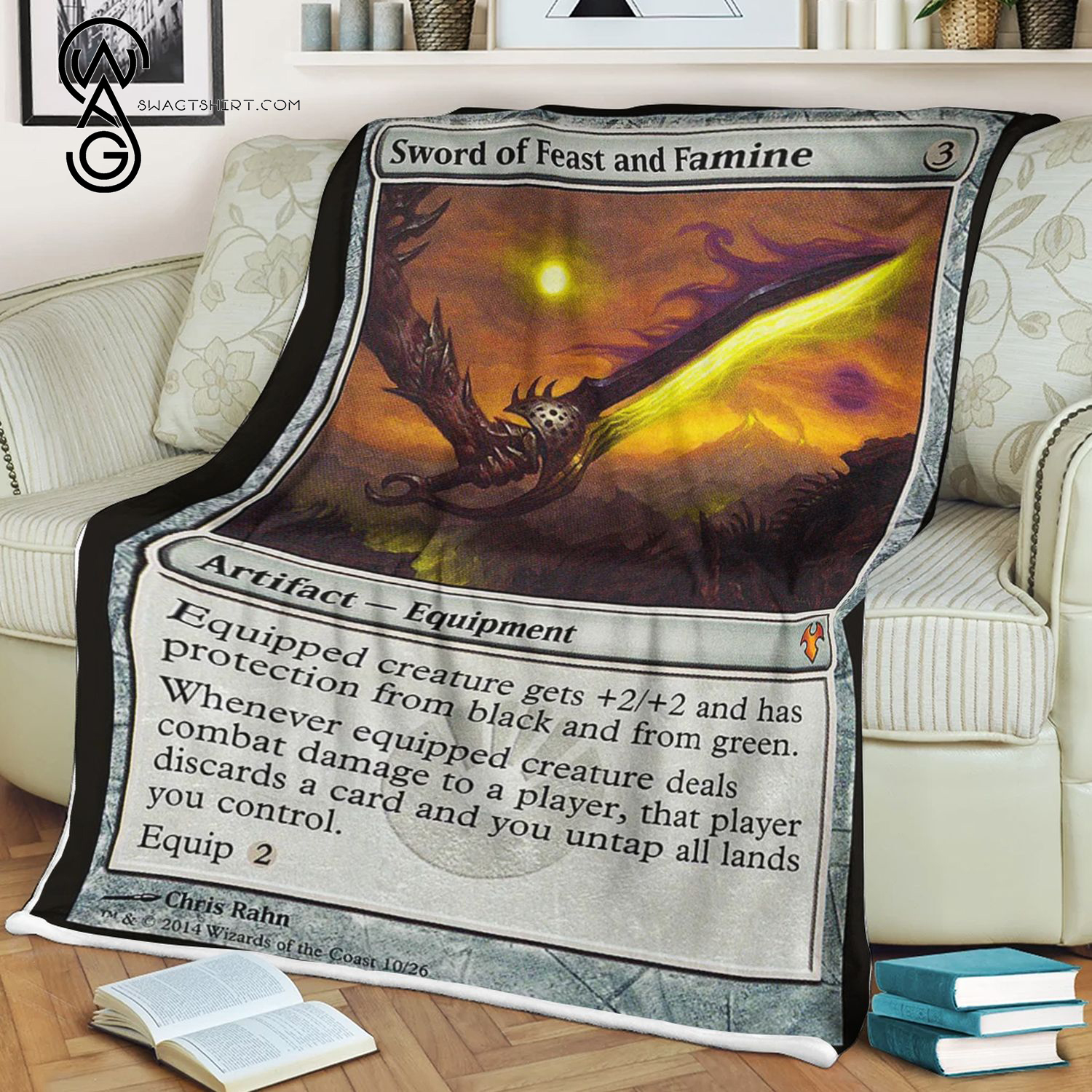 Sword Of Feast And Famine Game Magic The Gathering Blanket Sword Of Feast And Famine Game Magic The Gathering Blanket