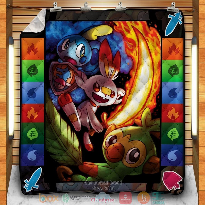 Sword Shield Quilt Blanket Sword Shield Quilt Blanket