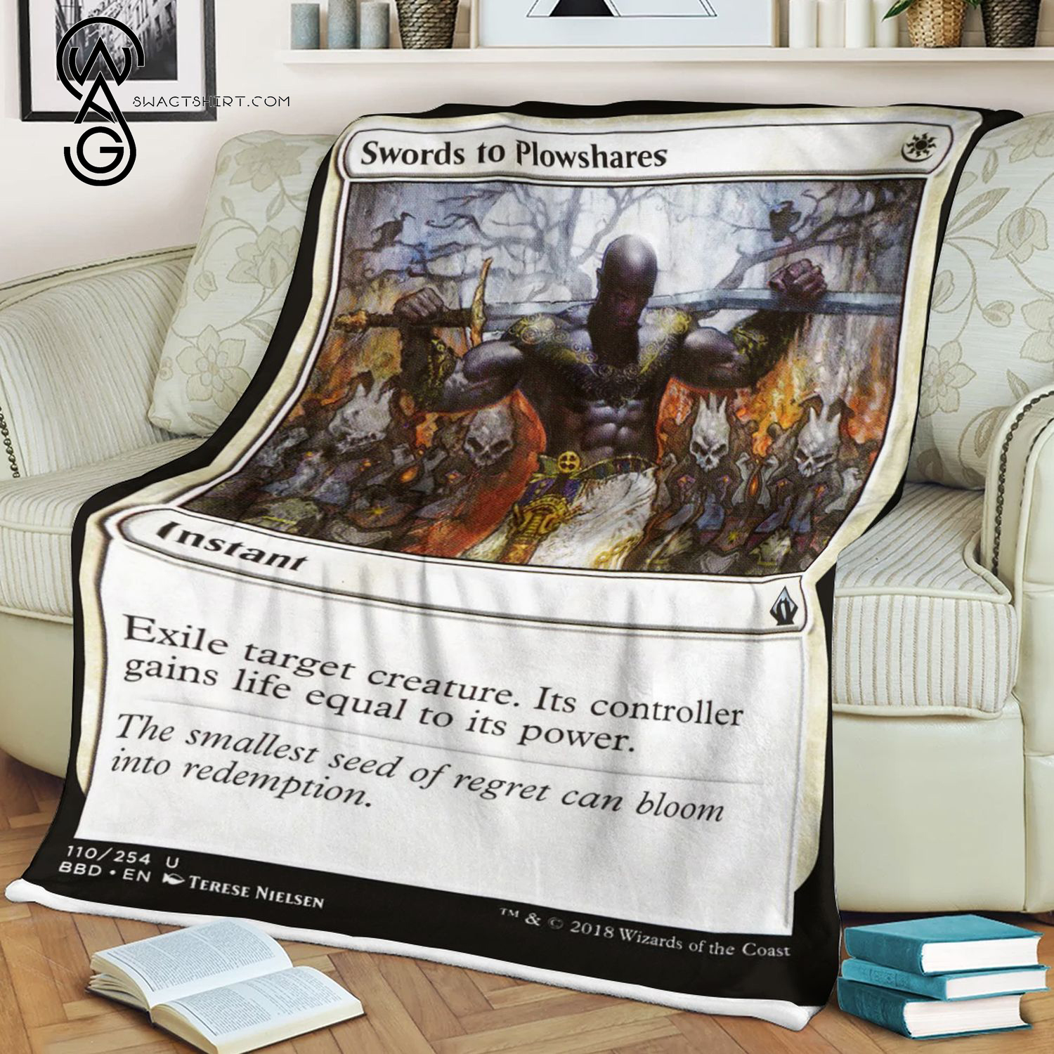 Swords To Plowshares Game Magic The Gathering Blanket Swords To Plowshares Game Magic The Gathering Blanket