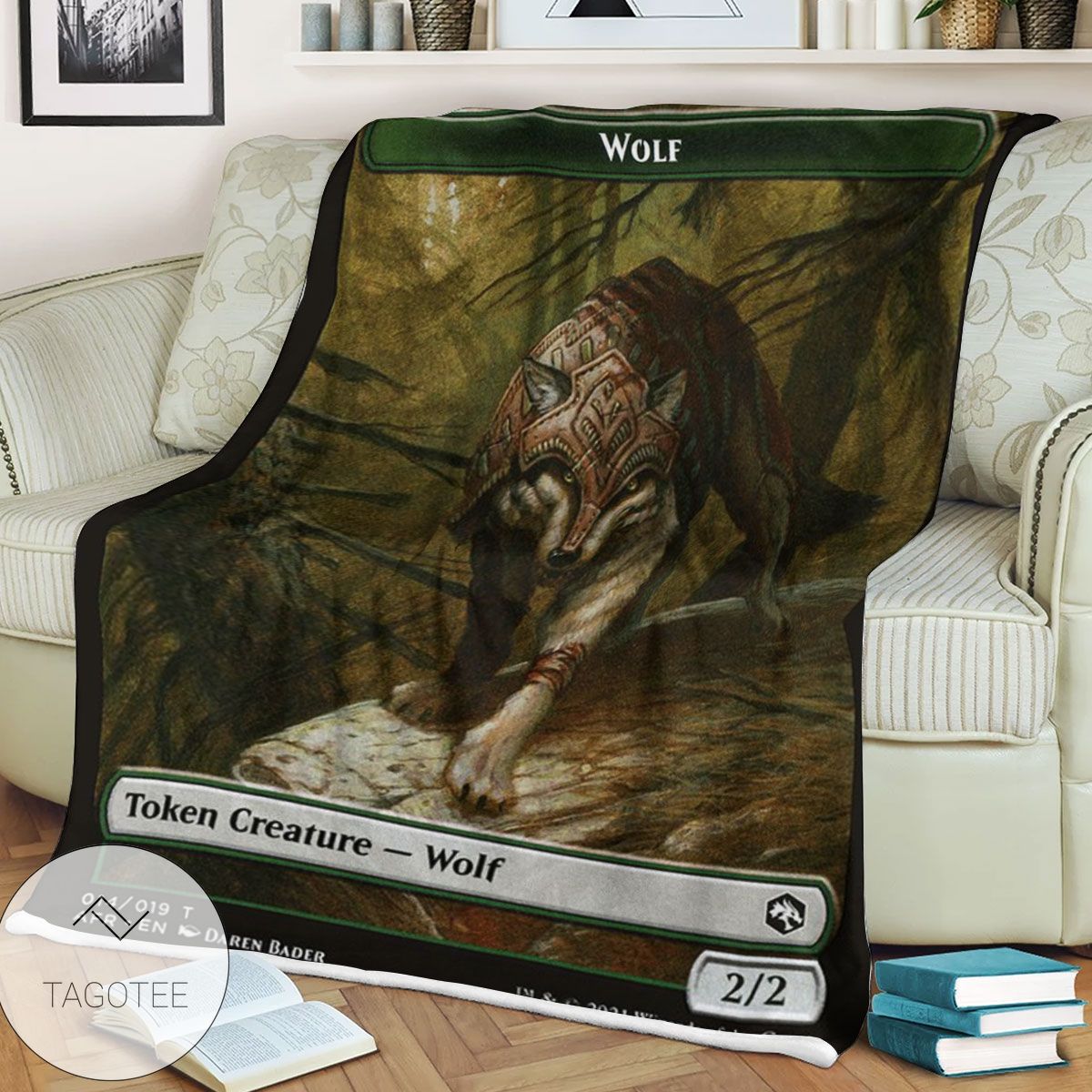 Tafr 14 Wolf Magic The Gathering Mtg Blanket Tafr 14 Wolf Magic The Gathering Mtg Blanket
