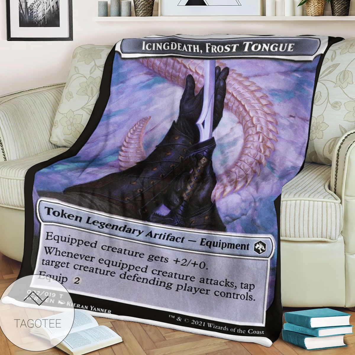 Tafr 2 Icingdeath Frost Tongue Magic The Gathering Mtg Blanket Tafr 2 Icingdeath Frost Tongue Magic The Gathering Mtg Blanket