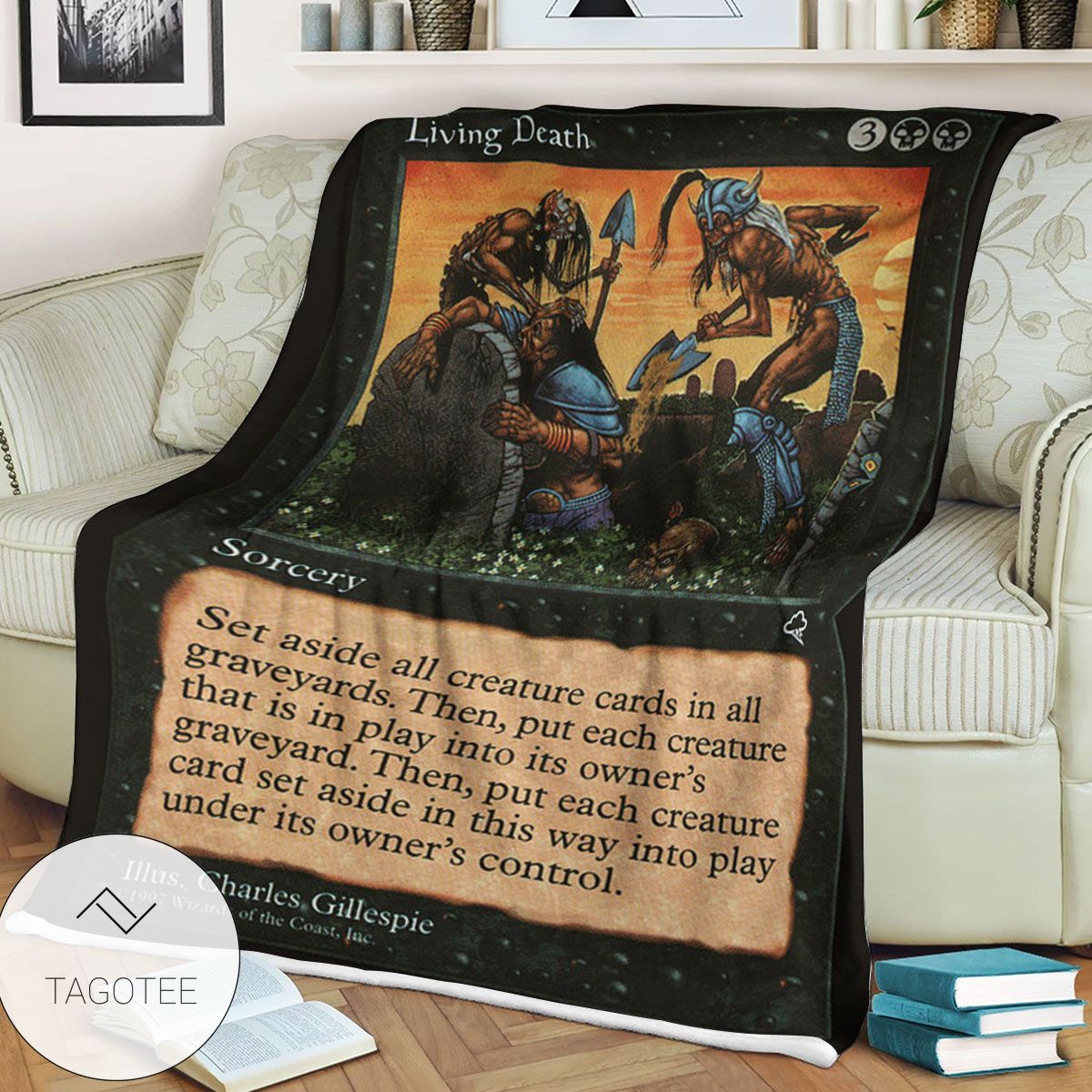 Tempest Tmp 142 Living Death Mtg Blanket Tagotee Tempest Tmp 142 Living Death Mtg Blanket Tagotee