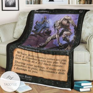 Tempest Tmp 154 Sarcomancy Mtg Blanket Tagotee