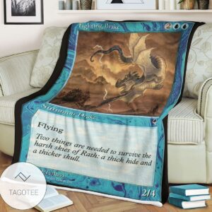 Tempest Tmp 63 Fighting Drake Mtg Blanket Tagotee