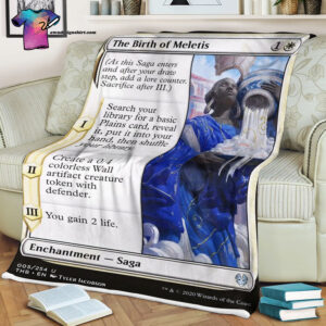 The Birth Of Meletis Game Magic The Gathering Blanket