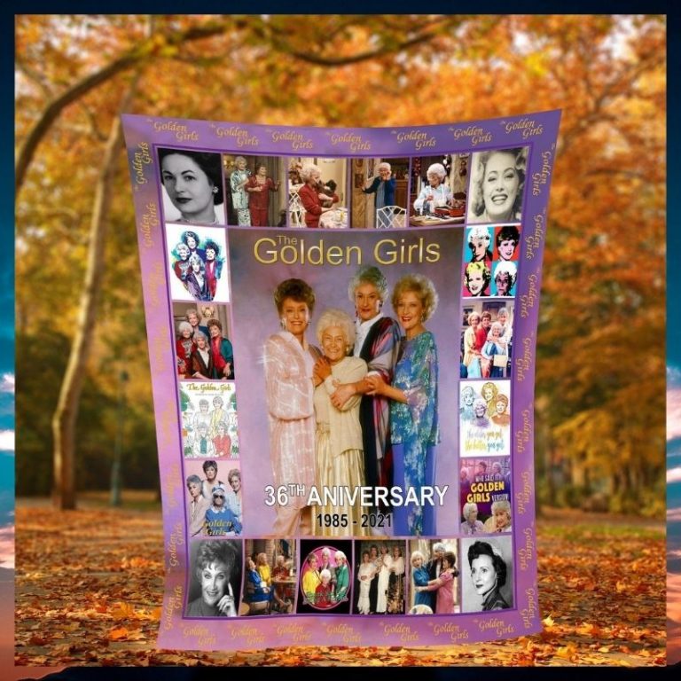 The-Golden-Girls-36Th-Anniversary-Thank-You-For-Being-A-Friend-Fleece-Blanket-1