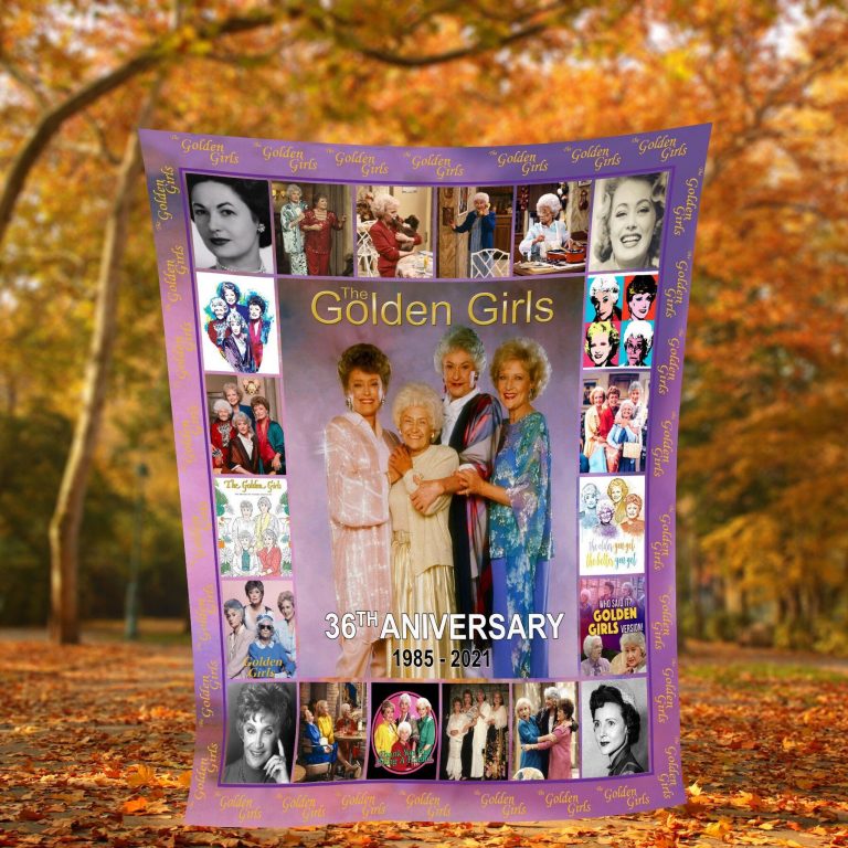 The-Golden-Girls-36Th-Anniversary-Thank-You-For-Being-A-Friend-Fleece-Blanket-3