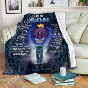 The Lion To My Son I Believe In You And I Love You Blanket