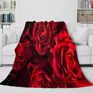 The Vampire Diaries Red Rose Cosplay Blanket 979