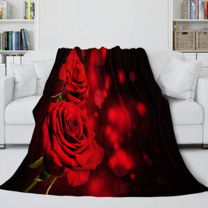 The Vampire Diaries Red Rose Cosplay Blanket 404