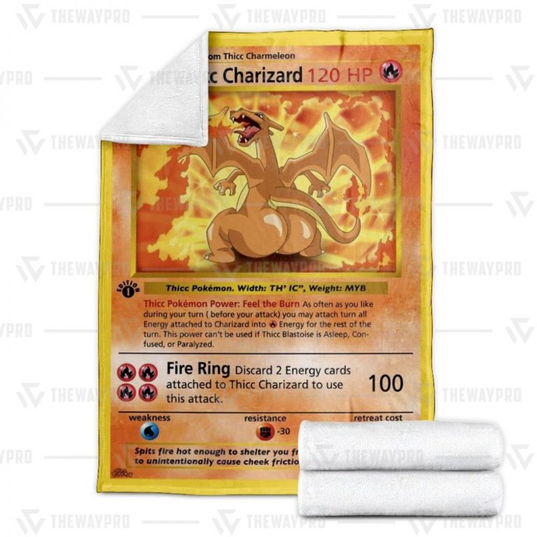 Thicc-Charizard-Pokemon-Fleece-Blanket-1