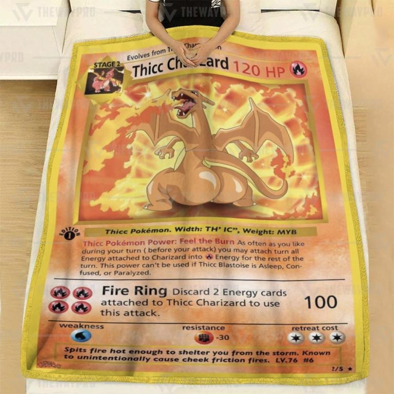 Thicc-Charizard-Pokemon-Fleece-Blanket-2