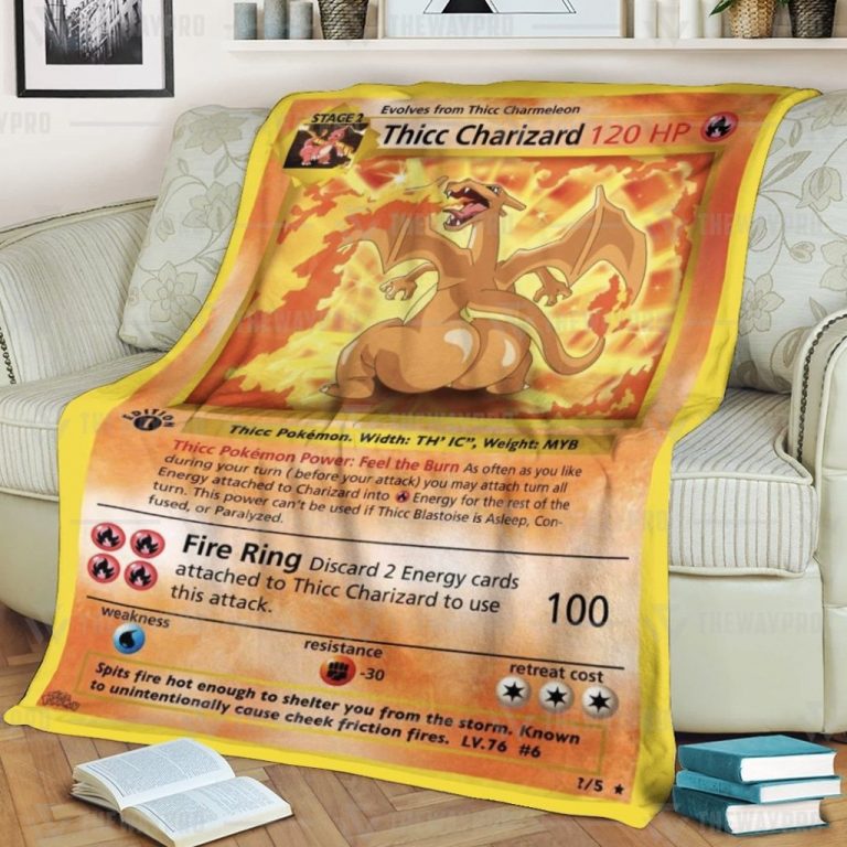 Thicc-Charizard-Pokemon-Fleece-Blanket-3