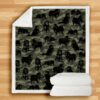 Tibetan Mastiff Camo Blanket