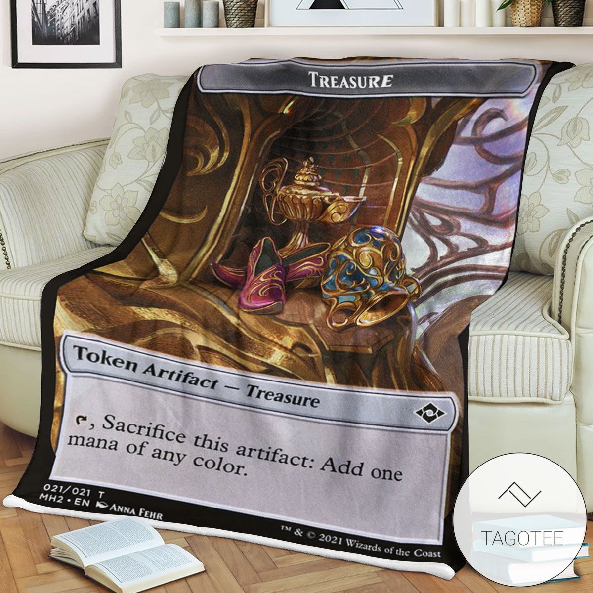 Tmh2 21 Treasure Mtg Game Magic The Gathering Blanket Tmh2 21 Treasure Mtg Game Magic The Gathering Blanket