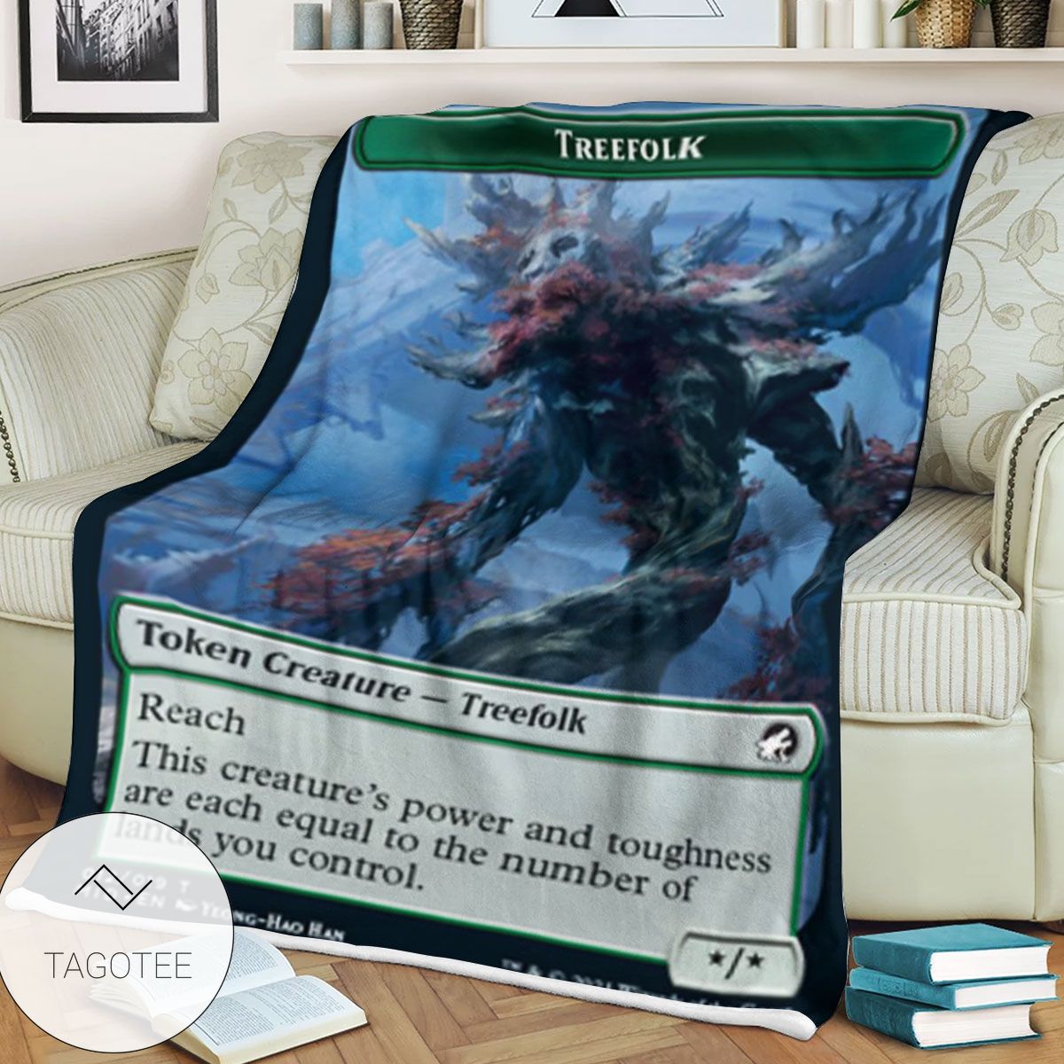 Tmid 12 Treefolk Mtg Game Magic The Gathering Blanket Tmid 12 Treefolk Mtg Game Magic The Gathering Blanket