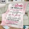 To My Bestie Thank You For Standing By My Side Blanket