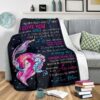 To My Daughter Never Forget That I Love You Mermaid Blanket