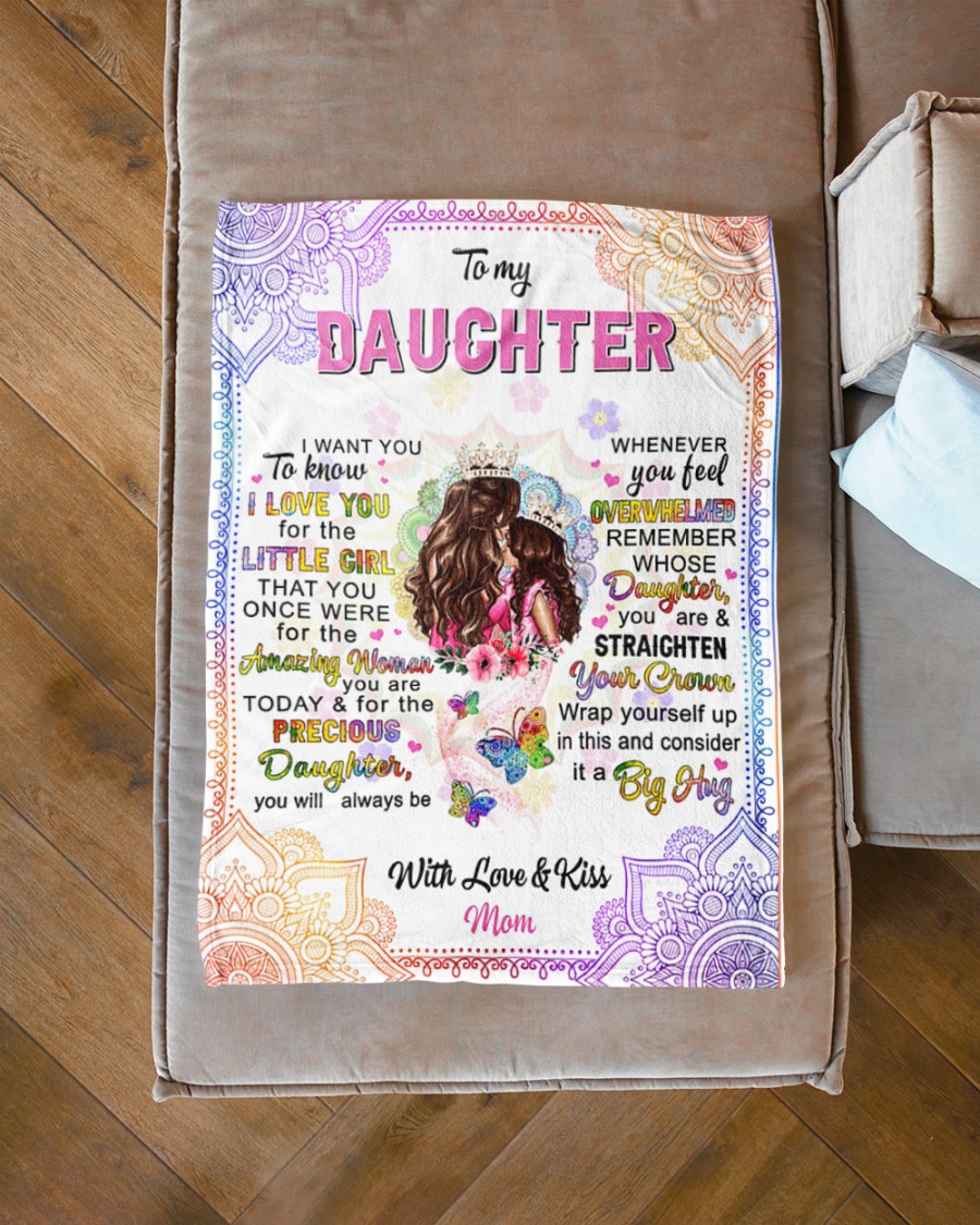 To-My-Daughter-With-Love-And-Kiss-Fleece-Blanket-3