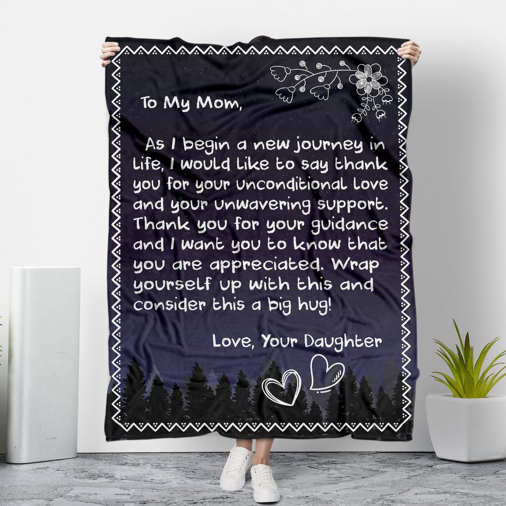 To My Mom Thank You For All The Times Love Your Daughter Blanket To My Mom Thank You For All The Times Love Your Daughter Blanket
