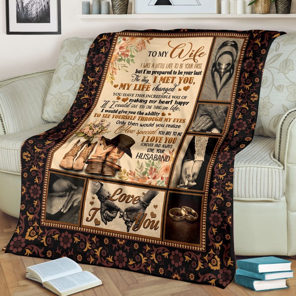 To My Wife The Day I Met You My Life Changed Full Printing Blanket To My Wife The Day I Met You My Life Changed Full Printing Blanket