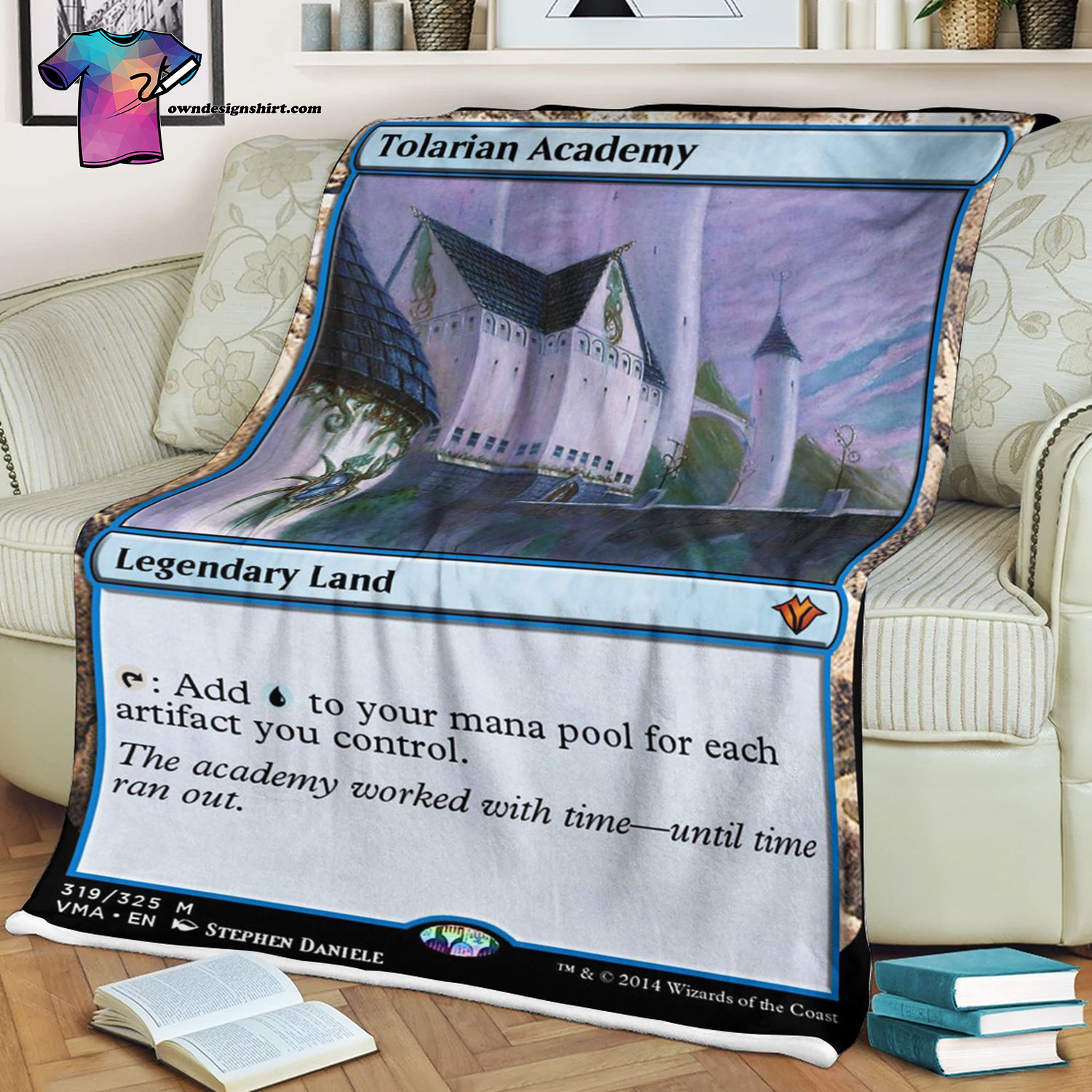 Tolarian Academy Game Magic The Gathering Blanket Tolarian Academy Game Magic The Gathering Blanket