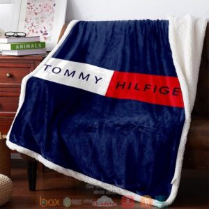 Tommy Hilfiger Navy Fleece Blanket
