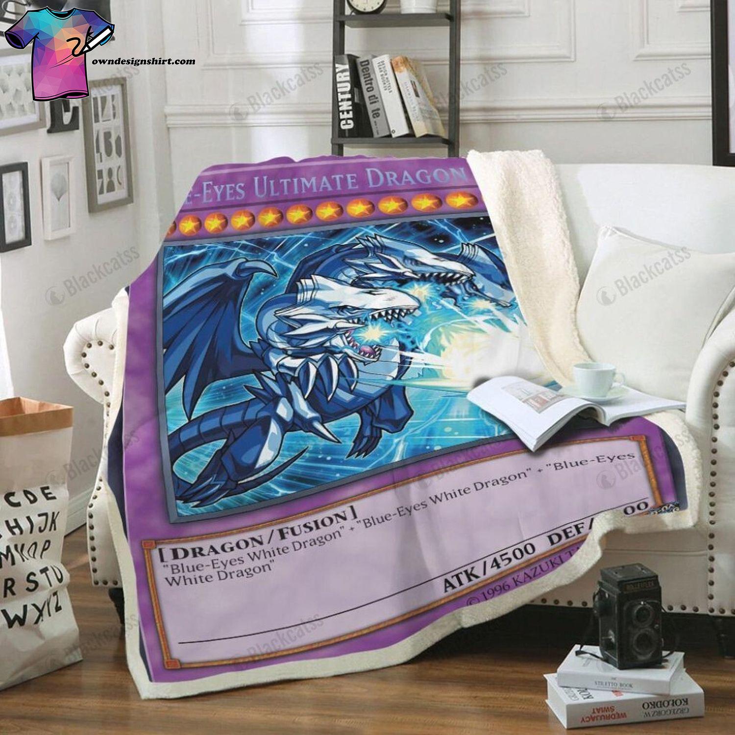 Trading Card Game Yu Gi Oh Blue Eyes Ultimate Dragon Soft Blanket Trading Card Game Yu Gi Oh Blue Eyes Ultimate Dragon Soft Blanket