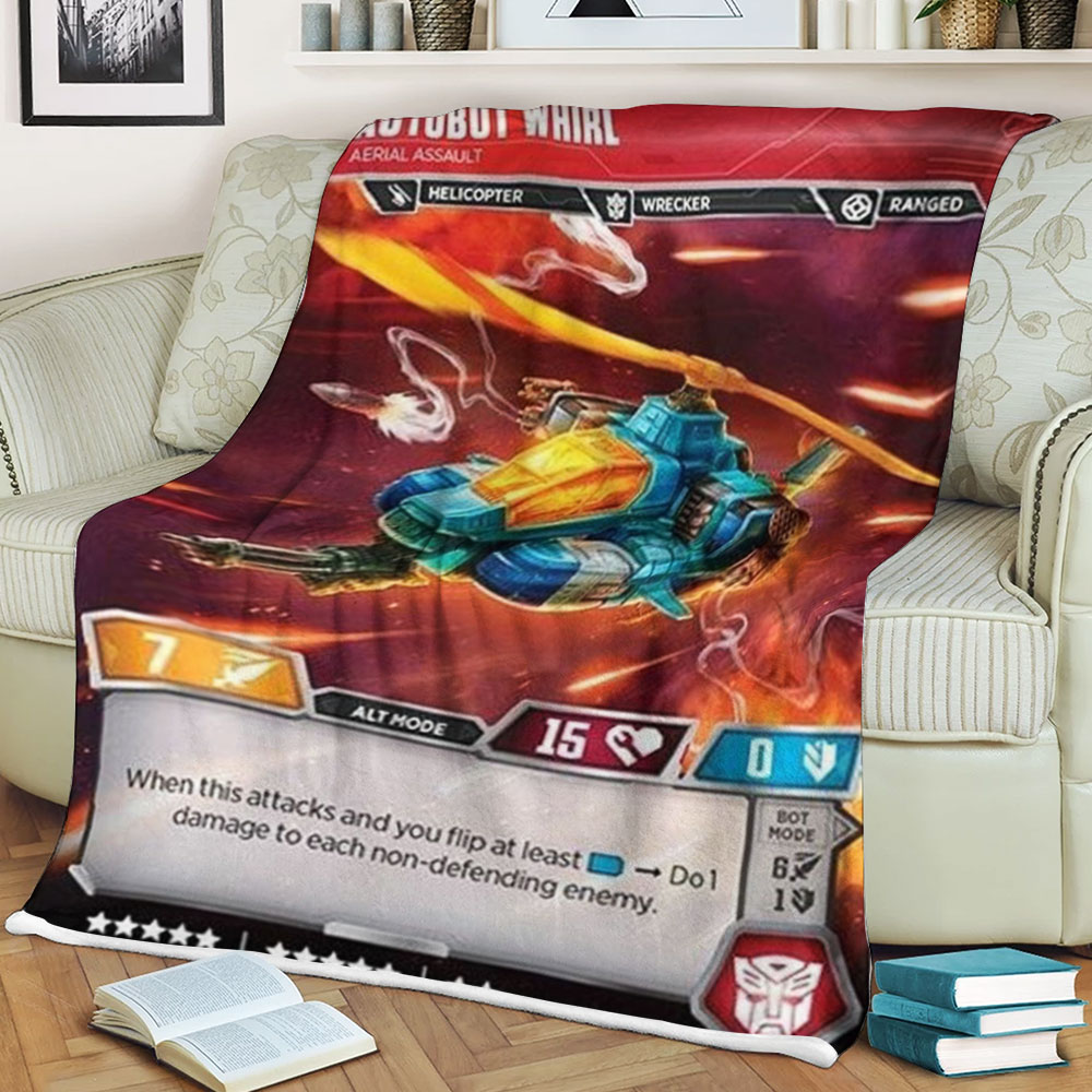 Transformers Autobot Whirl Sherpa Blanket Transformers Autobot Whirl Sherpa Blanket