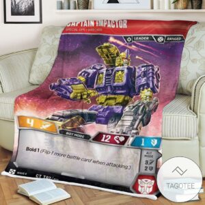 Transformers Captain Impactor Special Ops Wrecker 2 Sherpa Blanket