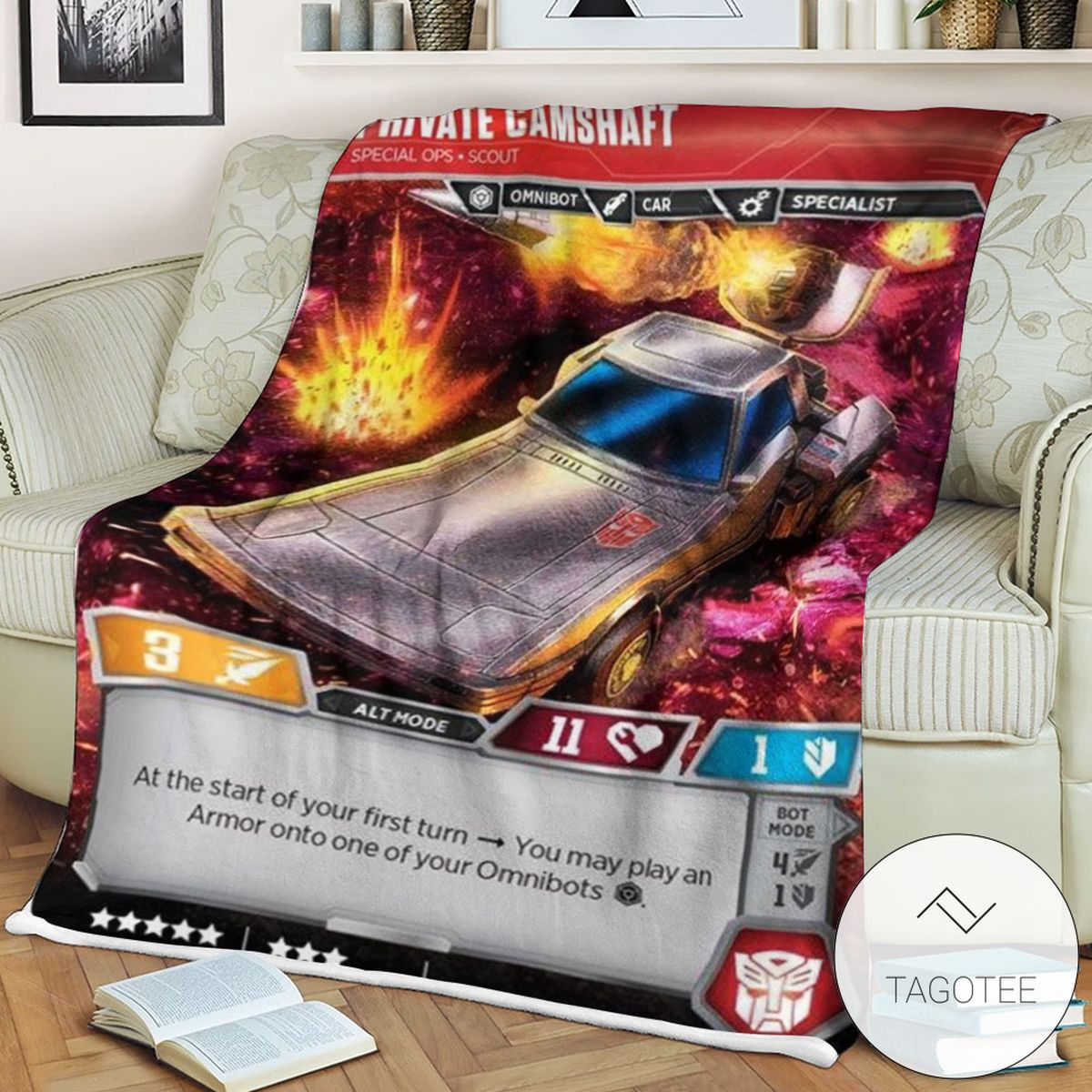 Transformers Private Camshaft Special Ops Scout 2 Sherpa Blanket Transformers Private Camshaft Special Ops Scout 2 Sherpa Blanket