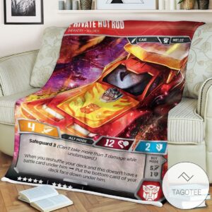 Transformers Private Hot Rod Infantry Soldier 2 Sherpa Blanket Tagotee