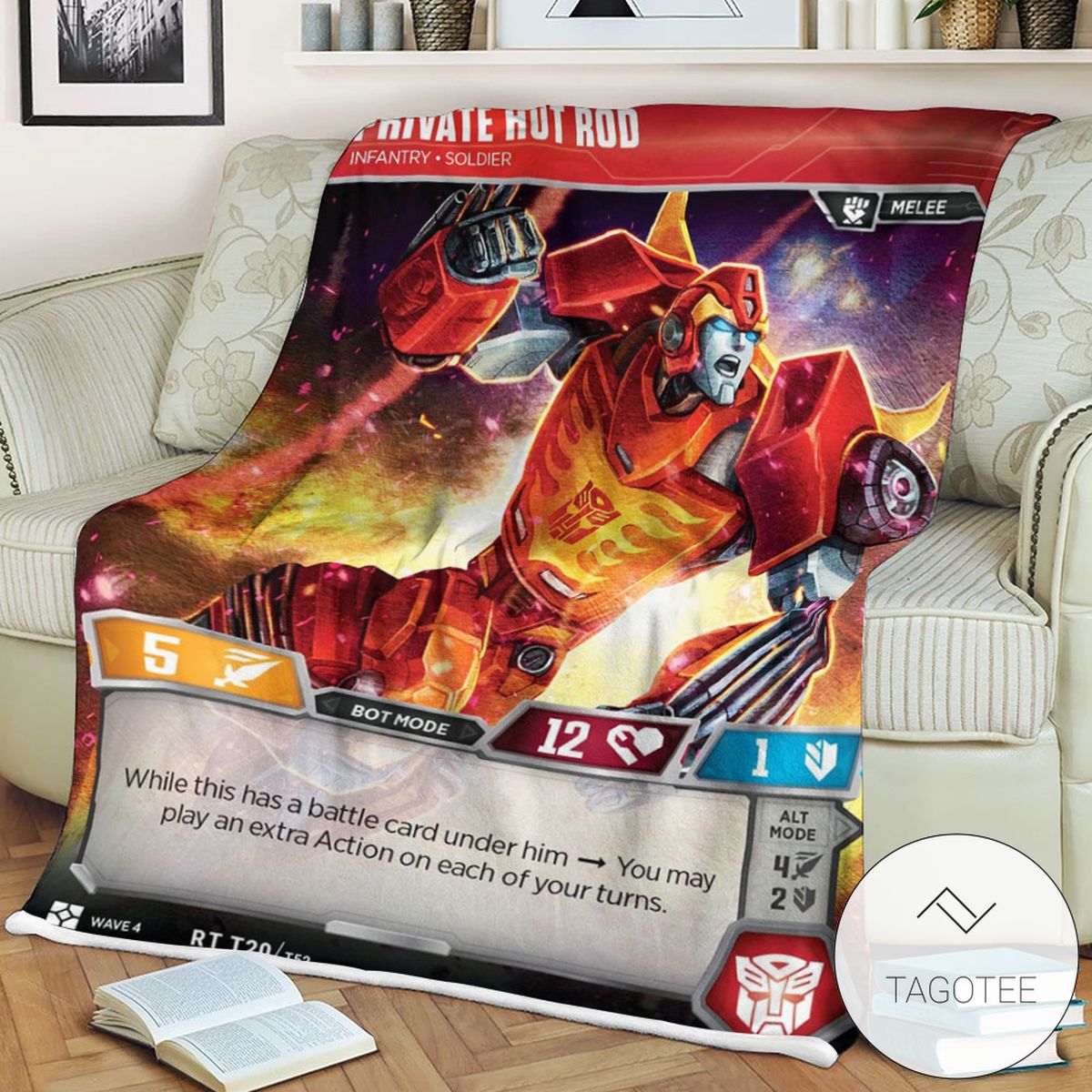 Transformers Private Hot Rod Infantry Soldier Sherpa Blanket 3 Transformers Private Hot Rod Infantry Soldier Sherpa Blanket 3