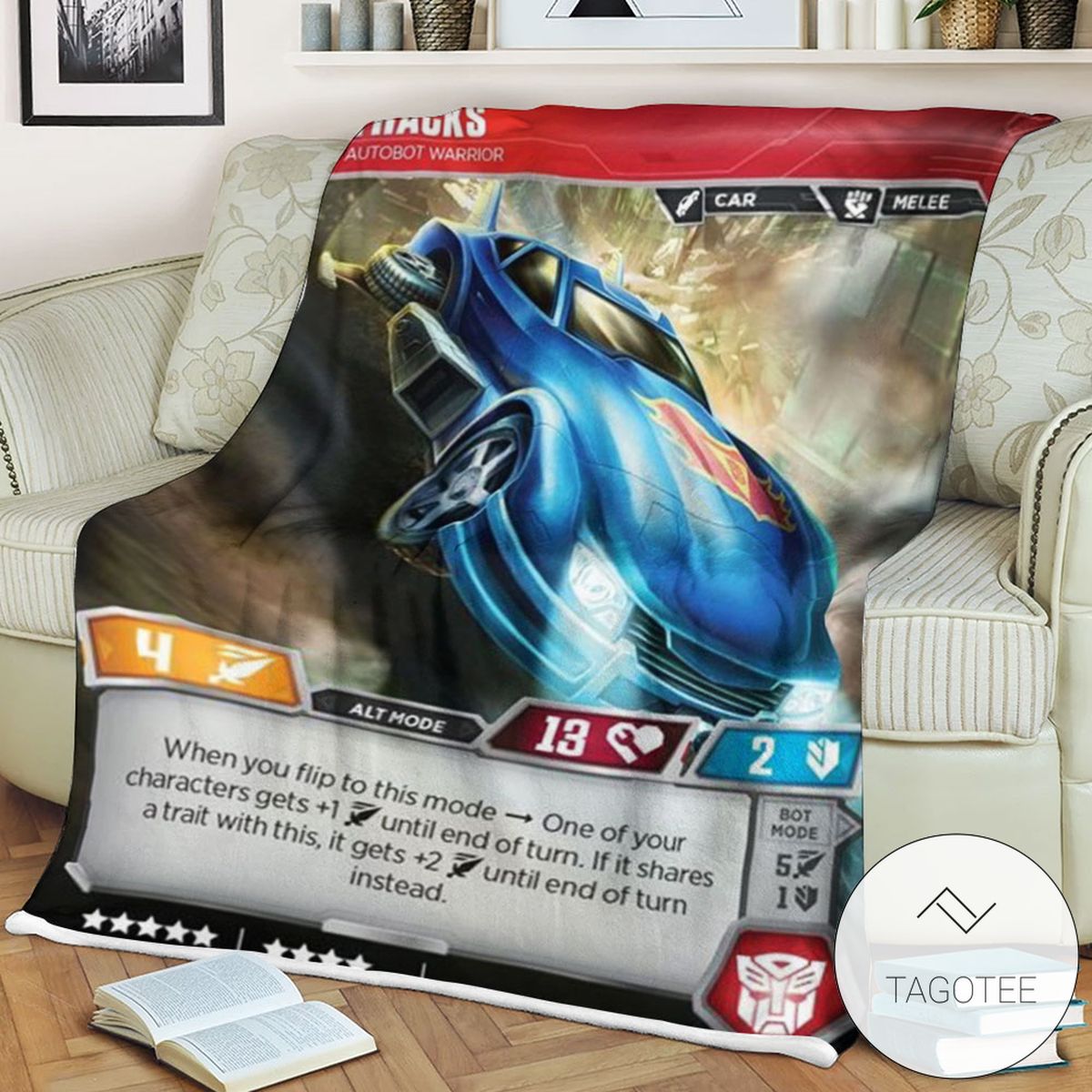 Transformers Tracks Autobot Warrior 2 Sherpa Blanket Transformers Tracks Autobot Warrior 2 Sherpa Blanket
