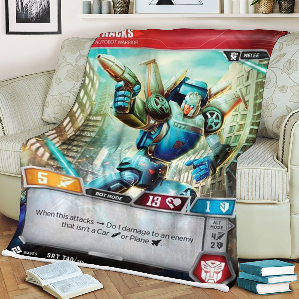 Transformers Tracks Autobot Warrior Bot Mode Blanket Transformers Tracks Autobot Warrior Bot Mode Blanket