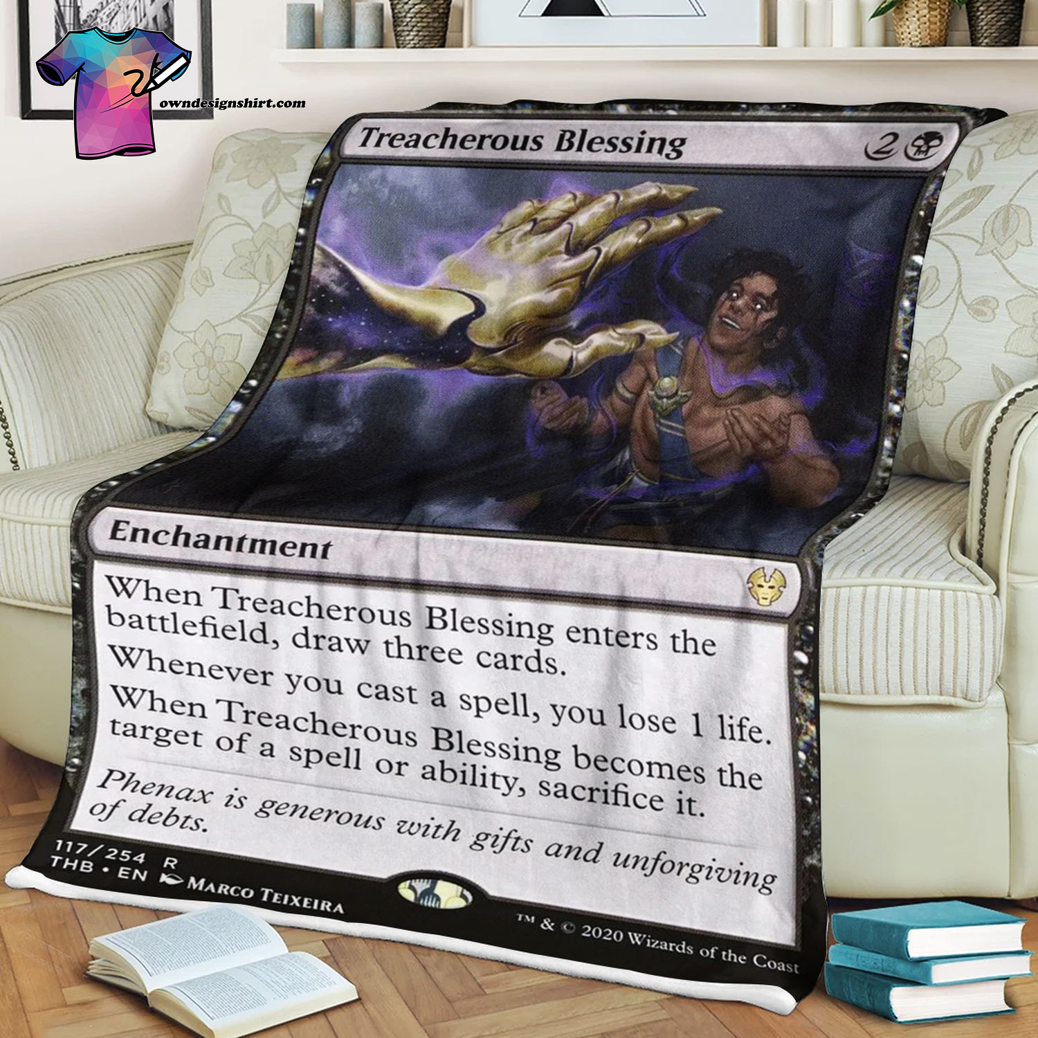 Treacherous Blessing Game Magic The Gathering Blanket Treacherous Blessing Game Magic The Gathering Blanket
