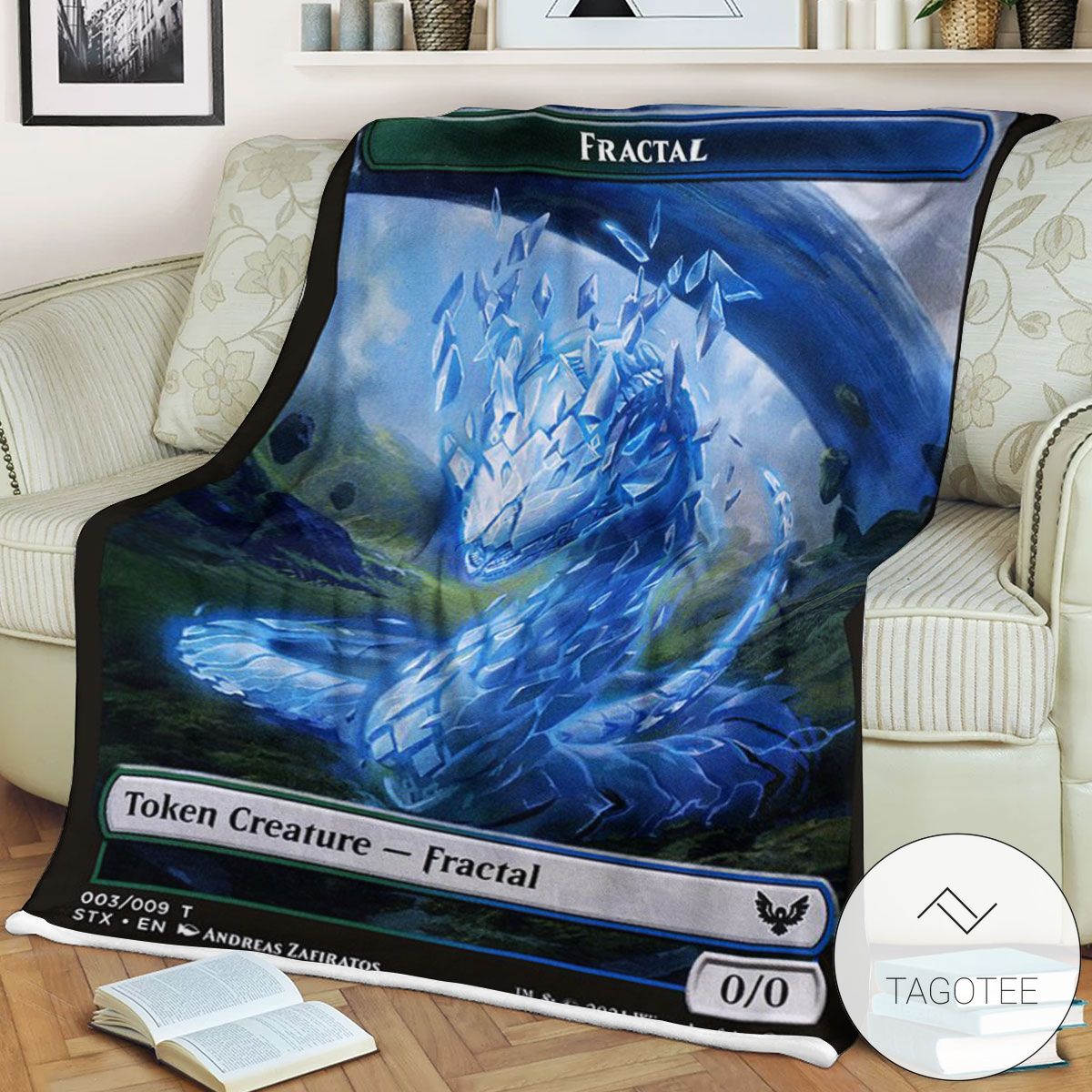 Tstx 3 Fractal Mtg Game Magic The Gathering Blanket Tstx 3 Fractal Mtg Game Magic The Gathering Blanket