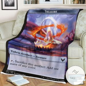 Tstx 7 Treasure Mtg Game Magic The Gathering Blanket