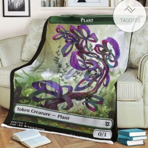 Tznr 8 Plant Mtg Game Magic The Gathering Fleece Blanket