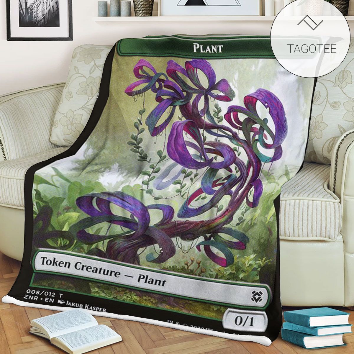 Tznr 8 Plant Mtg Game Magic The Gathering Fleece Blanket Tznr 8 Plant Mtg Game Magic The Gathering Fleece Blanket