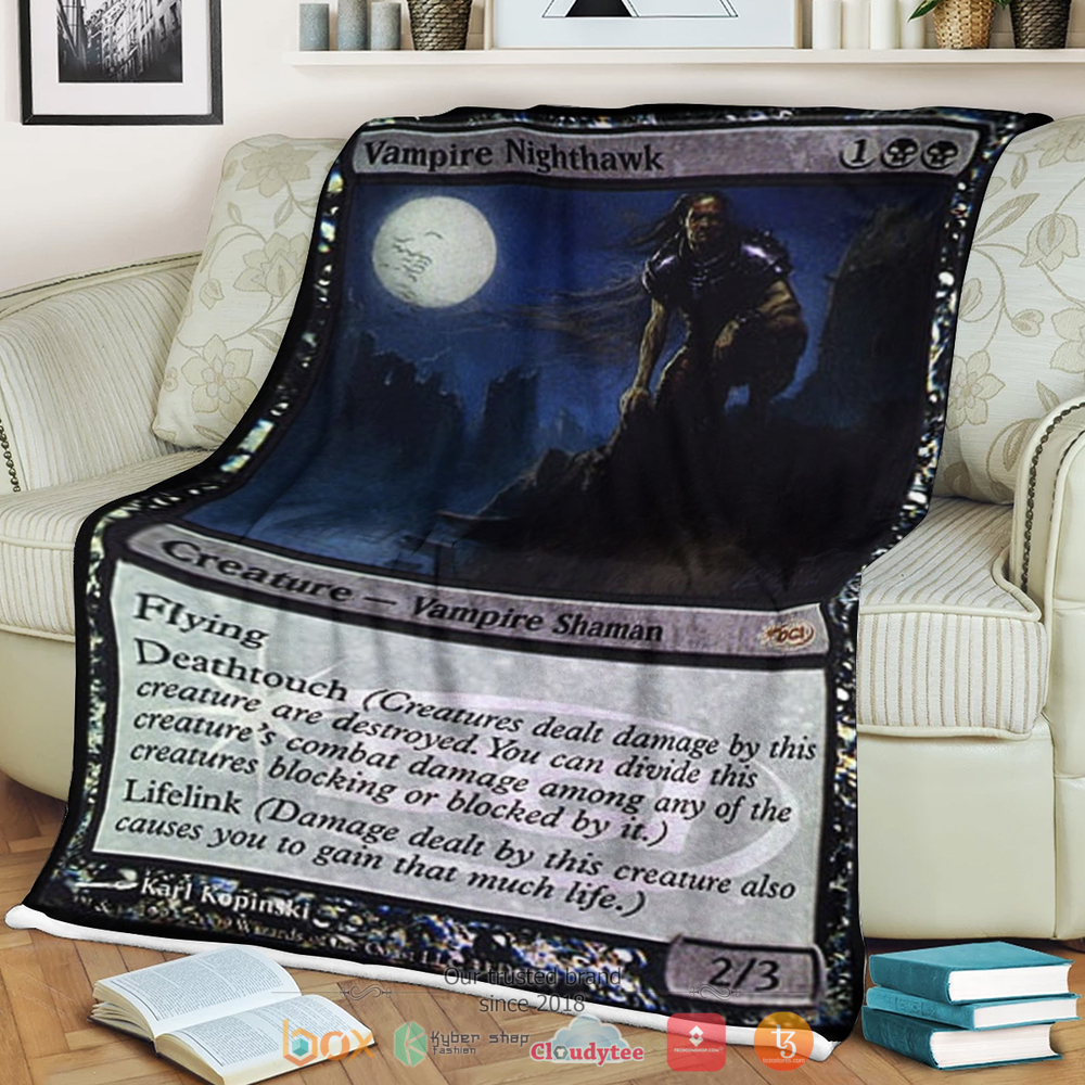 Vampire Nighthawk Game Mtg Blanket Vampire Nighthawk Game Mtg Blanket
