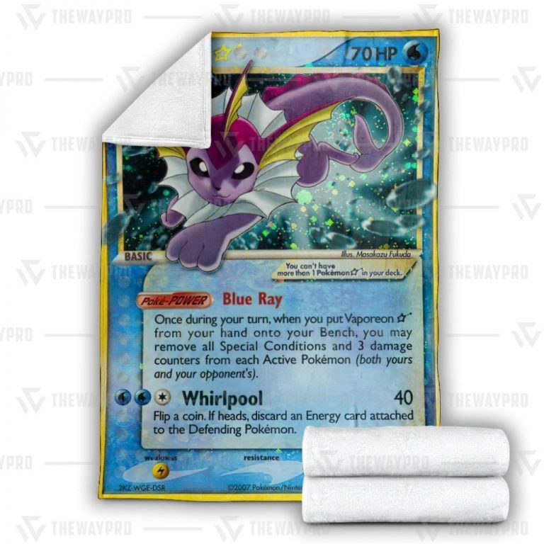 Vaporeon-Gold-Star-Pokemon-Blanket-1