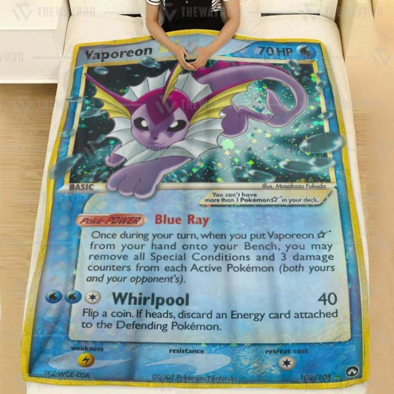 Vaporeon-Gold-Star-Pokemon-Blanket-2