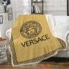Versace Brand Dark Yellow Blanket