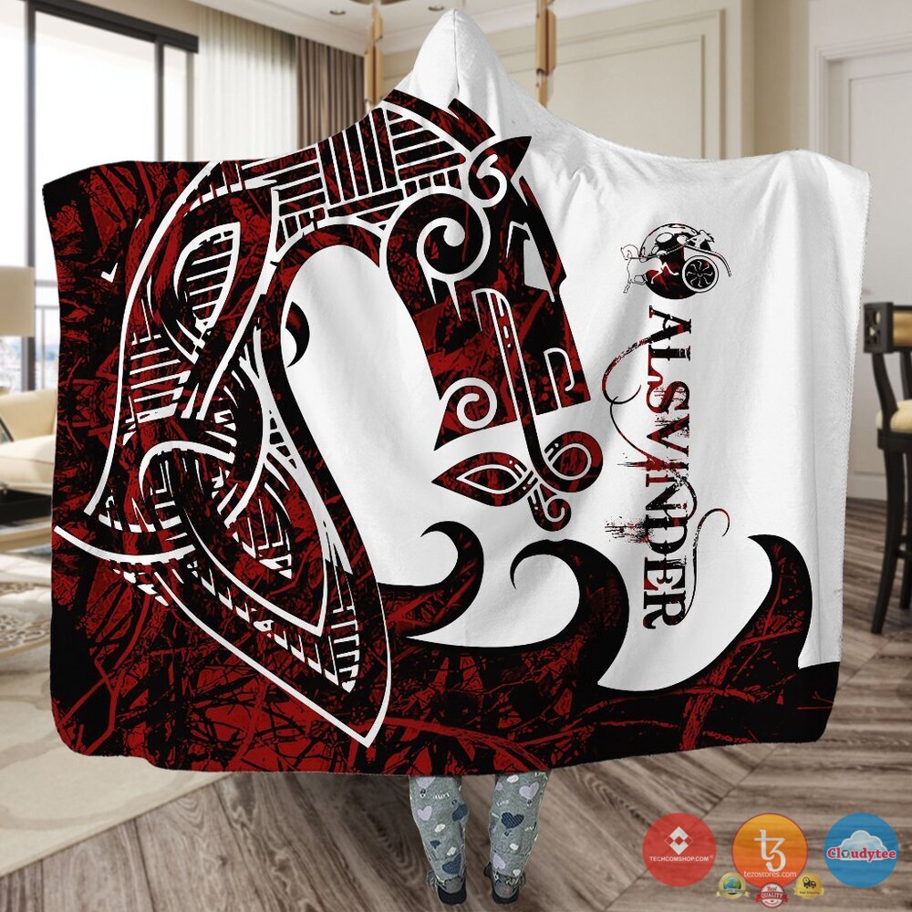 Viking Alsvinder Red White Blanket Viking Alsvinder Red White Blanket