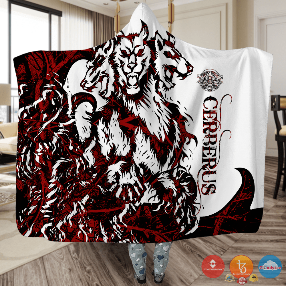 Viking Cerberus Red White Blanket Viking Cerberus Red White Blanket