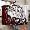 Viking Geri And Freki Red White Blanket